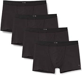 LOVABLE LVB Boxer Multipack in Cotone Uomo x4, Nero per 4, 4/M