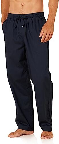 Amazon Essentials Pantaloni del Pigiama in Tessuto con Taglio Dritto Uomo, Blu Marino, M