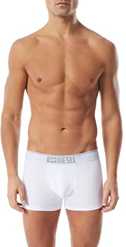 Diesel Umbx-damienthreepack, Boxer Uomo, Bianco (E4124-0gdac), S (Pacco da 3)