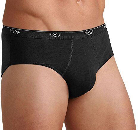 Sloggi men Basic Midi 2P, Slip, Uomo, Nero (Black), 5