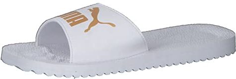 Unisex Purecat Infradito, Puma White Puma Team Gold, 43 EU