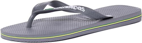 Havaianas Brasil Logo, Infradito Unisex-Adulto, Steel Grey Steel Grey, 43/44 EU