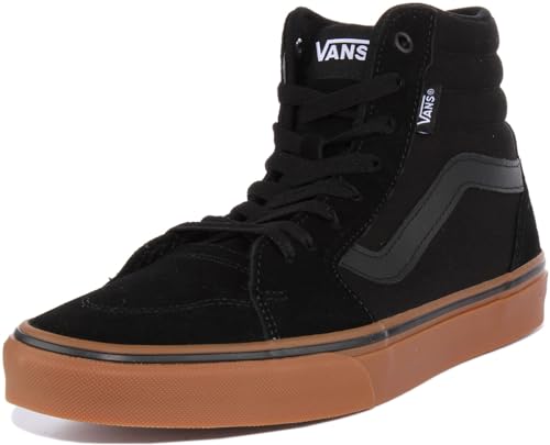 Vans Filmore Hi, Sneaker Uomo, Suede Canvas Black Gum, 41 EU