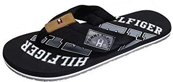 Tommy Hilfiger Infradito Uomo Essential TH Beach Sandal Scarpe da Mare, Nero (Black), 47 EU