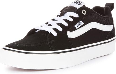 Vans Filmore, Sneaker Uomo, Suede Canvas Black White, 48 EU