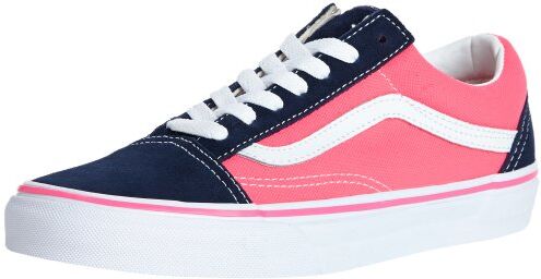 Vans Old Skool (Suede/Canvas), Sneaker Unisex - Adulto, Multicolore Neon Pink, 41 EU