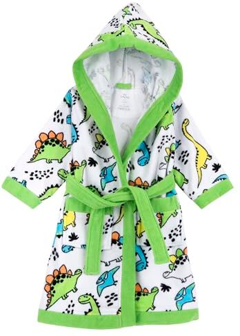 Chicco Accappatoio In Spugna, Unisex - Bambini e ragazzi, Verde, 4 anni