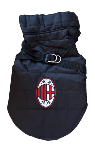 AC Milan, Cappottino per Cani e Gatti Unisex Adulto, Nero, L