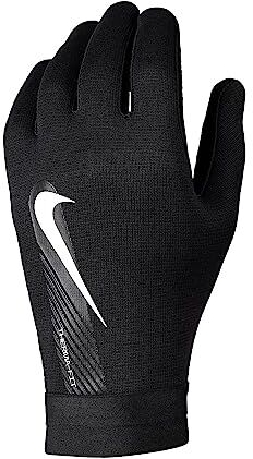 Nike Unisex Soccer Gloves Academy Therma-Fit, Black/Black/White, DQ6071-010, S