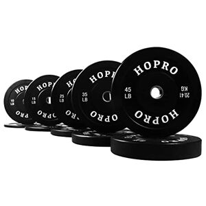 BalanceFrom HoPro - Dischi di peso olimpici con mozzo in acciaio, 2 pezzi, colore: Nero