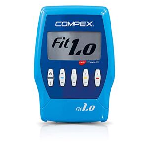 Compex Fit 1.0 Elettrostimolatore, Blu Motor Point Penna, Argento, Standard