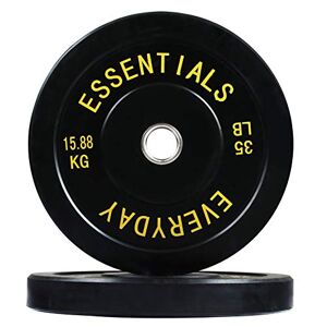 BalanceFrom Everyday Essentials - Piatto per paraurti olimpico con codice colore, colore: nero