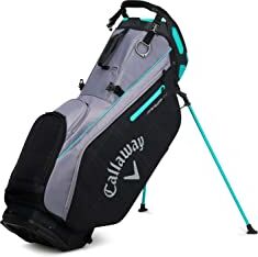 Callaway Golf Fairway 14 - Sacca da golf con supporto, colore: antracite/nero a quadri/verde acqua