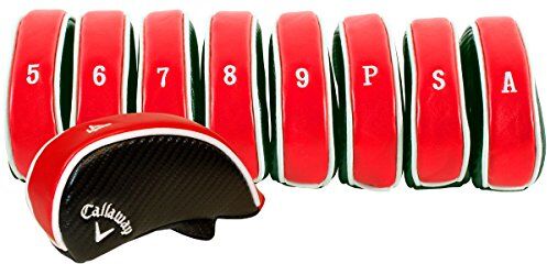 Callaway, Cuffie per Mazza da Golf, Modello Deluxe, Rosso (Rot - Rot)