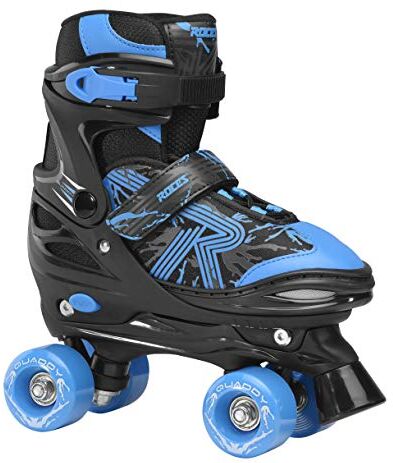 Roces Quaddy 3.0 Boy, Roller Skates Ragazzo, Black-Astro Blue, 34/37