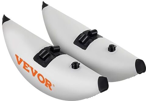 VEVOR Kit Kayak Galleggiante Gonfiabile Stabilizzatore in PVC con Bracci Laterali, 2 Pezzi Lunghezza Regolabile da 81,5 a 94 pollici Stabilizzatore Gonfiabile per Kayak, Canoa, Nautica, Pesca, ecc