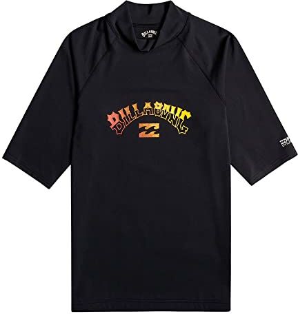 Quiksilver Billabong Arch Rash vest a maniche corte da Uomo Nero