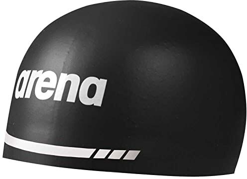 Arena 3D Soft Cuffia da nuoto, Unisex Adulto, Nero, L