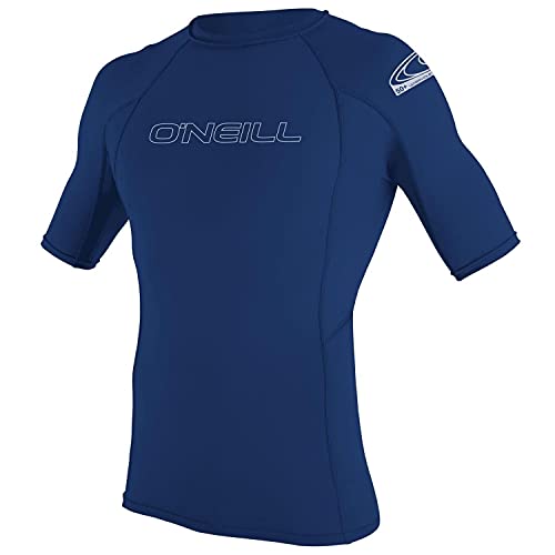 O'Neill Wetsuits Camicia da Sole a Maniche Corte da Uomo Basic Skins, Rash Vest, Marina Militare, XS