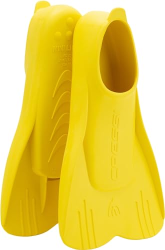 Cressi Mini Light Fins, Pinne Corte e Leggere per Nuoto e Snorkeling Bambini, Giallo, 29/31 EU