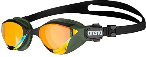 Arena Cobra Tri Swipe MR, Occhialini Unisex Adulto, Yellow Copper-Army, Taglia Unica