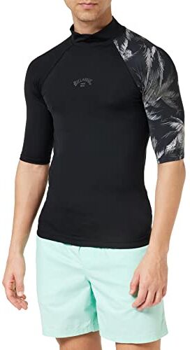 Billabong Lycra a maniche corte Contrast Allover da uomo Nero