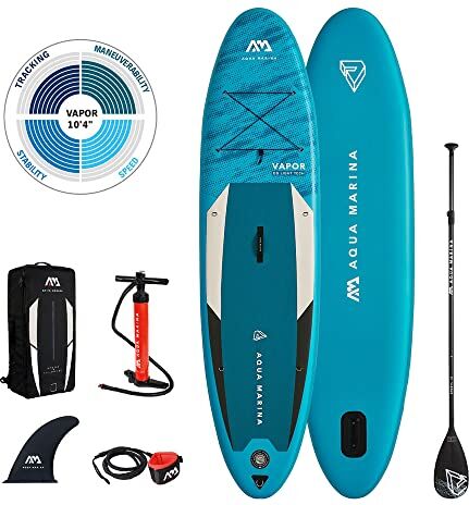 Aqua Marina Tavole da SUP gonfiabili VAPOR 10’4” Unisex Adulto Tavola da Serf 310 x 79 x 15 cm