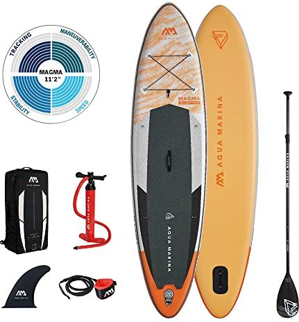 Aqua Marina Tavole da SUP gonfiabili MAGMA 11’2” Unisex Adulto Tavola da Serf 330 x 84 x 15 cm