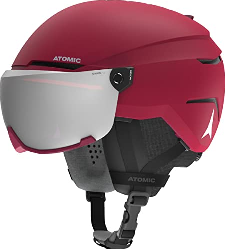 Atomic Savor Visor Stereo, Ski Helmet Unisex-Adult, Dark Red, M