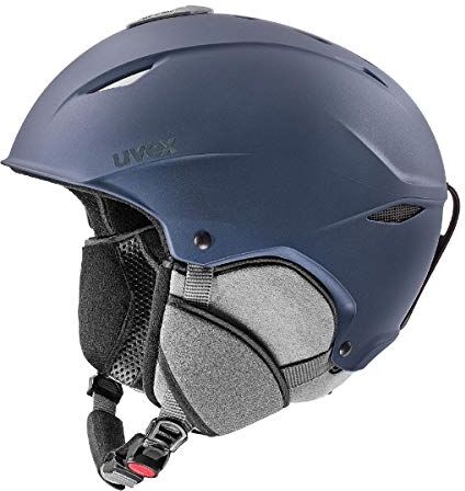 Uvex primo, casco da sci robusto unisex, regolazione individuale delle dimensioni, aerazione ottimizzata, navyblue matt, 52-55 cm