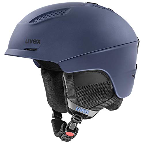 Uvex ultra, casco da sci robusto unisex, regolazione individuale delle dimensioni, aerazione ottimizzata, ink/black, 51-55 cm