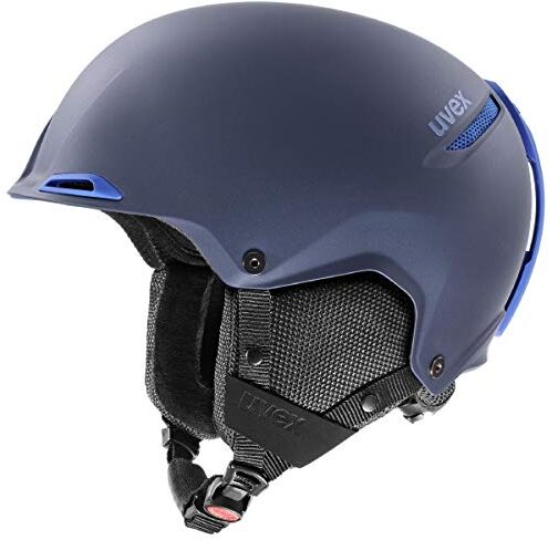 Uvex Jakk+ IAS, casco da sci robusto unisex, regolazione individuale delle dimensioni, aerazione ottimizzata, dark ink blue, 52-55 cm