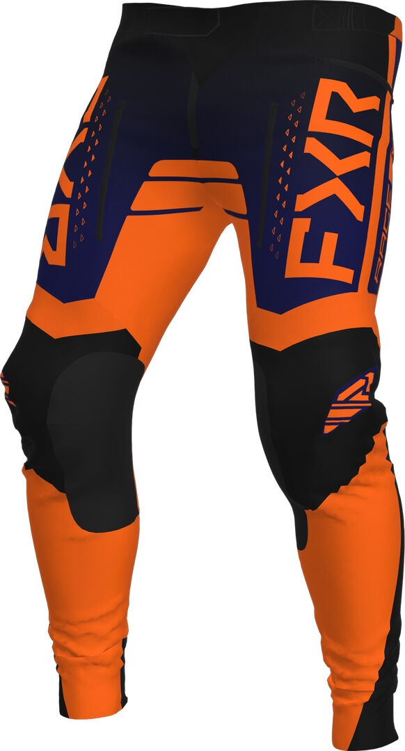 FXR Contender Off-Road Pantaloni Motocross Nero Arancione 34