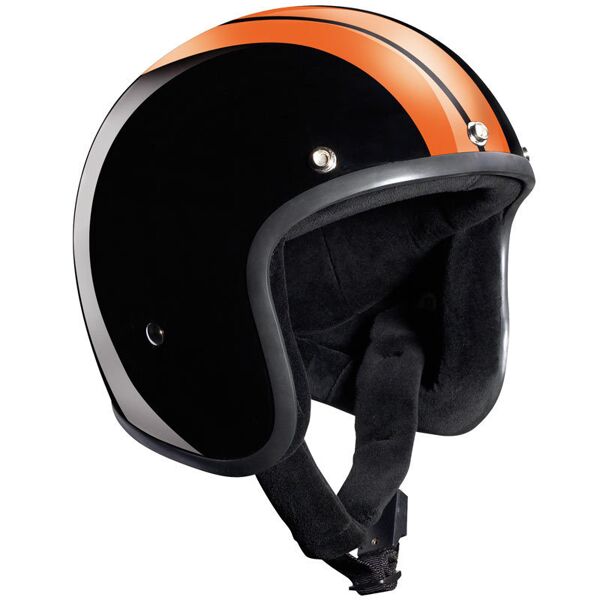 bandit jet race casco jet nero arancione 2xl