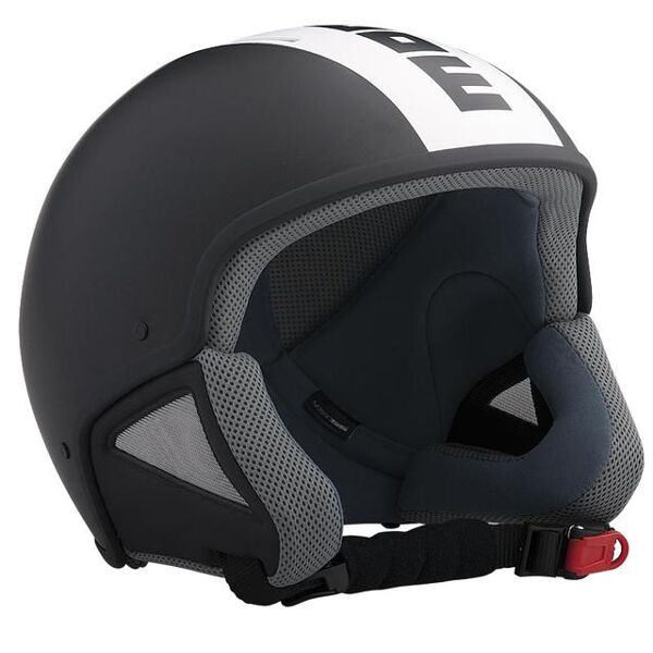 momo razor air ski black frost/white logo black casco da sci nero bianco 2xs