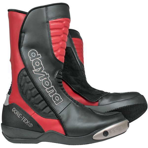 daytona strive gtx gore-tex stivali moto impermeabili nero rosso 48