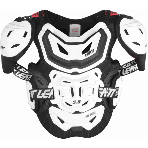 leatt 5.5 pro hd protezione toracica bianco s m l xl