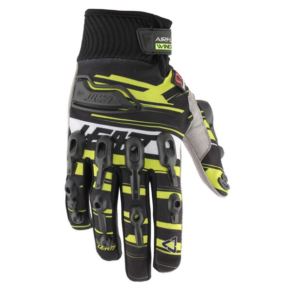 leatt airflex wind guanti nero giallo s