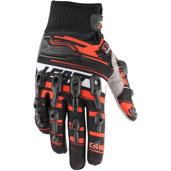 leatt airflex wind guanti nero arancione s