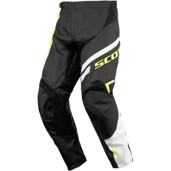 scott 350 track bambini motocross pantaloni nero giallo 28