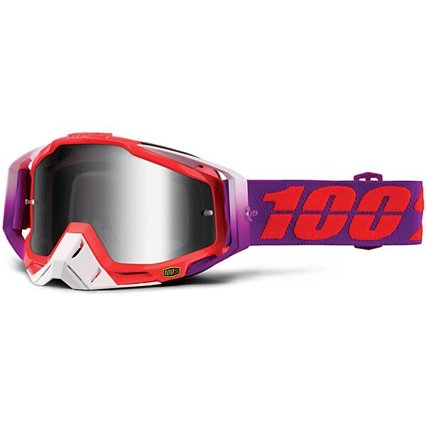 100% racecraft extra occhiali motocross porpora unica taglia