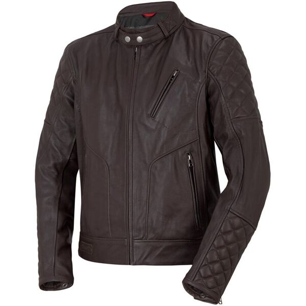 bogotto chicago retro giacca in pelle moto marrone 56