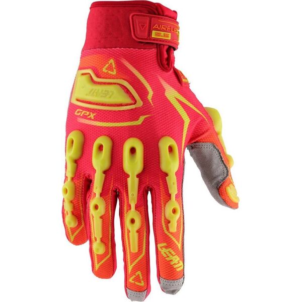 leatt gpx 5.5 lite guanti rosso giallo xs