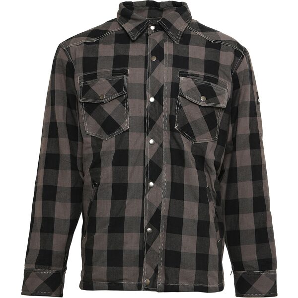 bores lumberjack camicia nero grigio 10xl