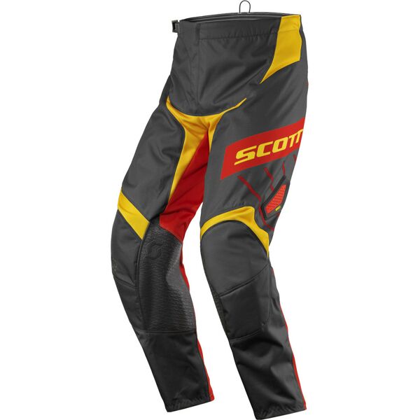 scott 350 dirt pantaloni motocross 2017 nero giallo 30