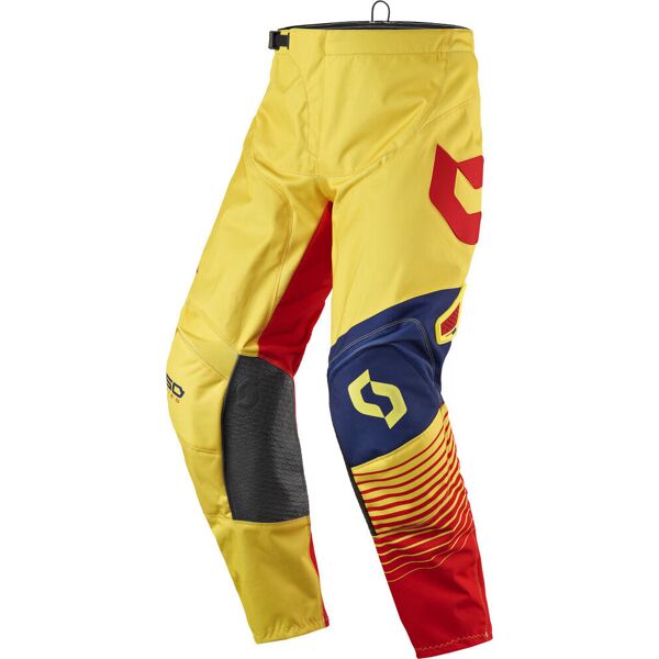 scott 350 track pantaloni motocross 2017 rosso giallo 32