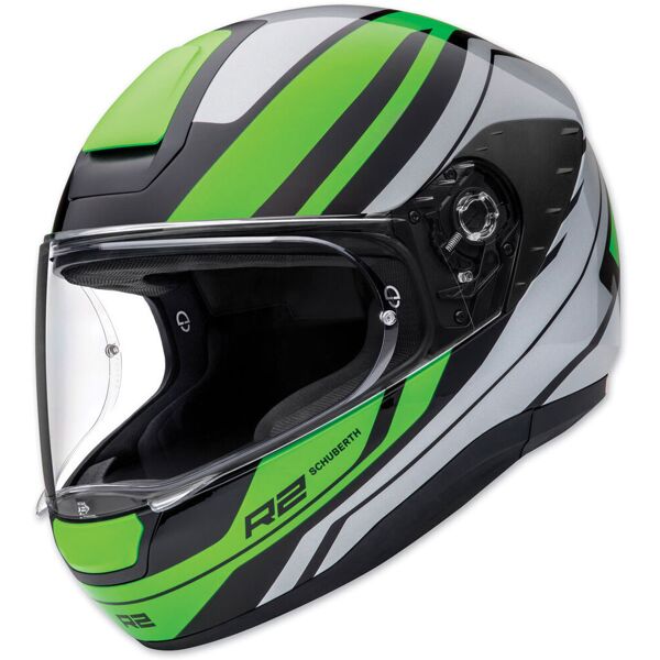 schuberth r2 enforcer casco verde argento s