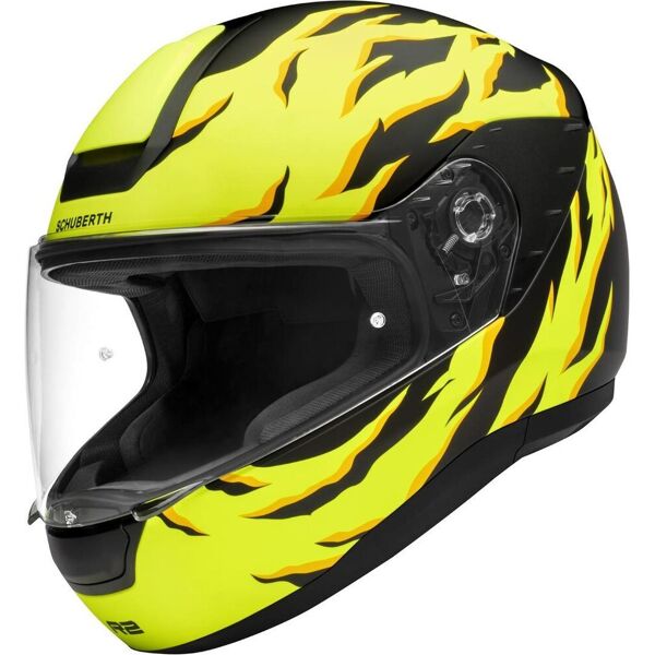 schuberth r2 renegade casco nero giallo xs