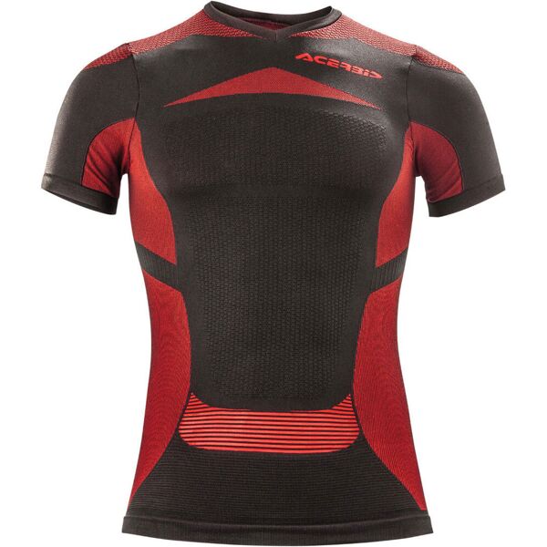 acerbis x-body camicia funzionale nero rosso s m