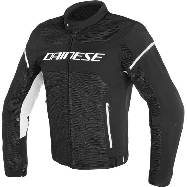 dainese air frame d1 tex giacca moto in tessuto nero bianco 60